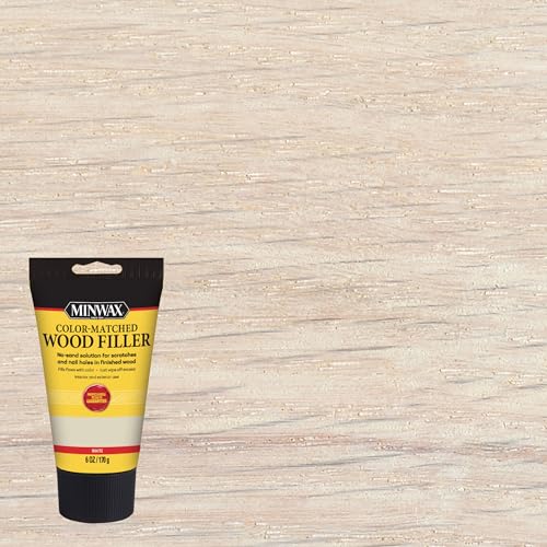 Minwax Color-Matched Wood Filler, White, 6 oz (Pack of 2) 6 oz. (Pack of 2)