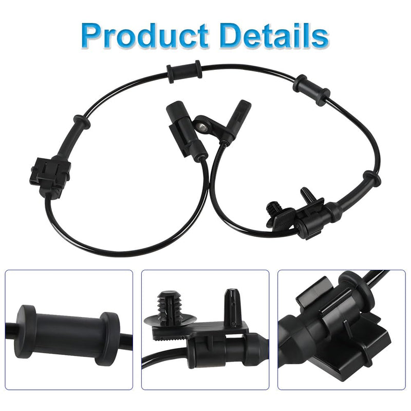 2 Pcs ABS Wheel Speed Sensor Compatible with Dodge Challenger Charger 2015 2016 2017 2018 2019 2020, Chrysler 300 2015 to 2020, Front ABS Sensor, Replacement for 68199987AC, 68199987AA