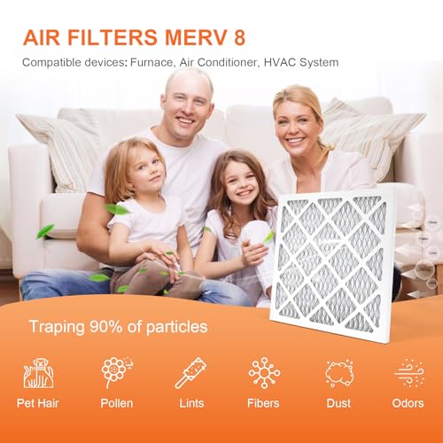 14x14x1 Air Filter 4 Pack MERV 8 14x14x1 4-Pack