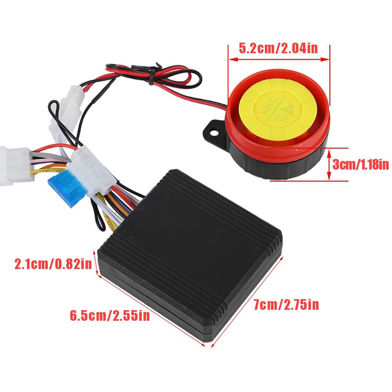 12V Motorcycle Anti-Theft Alarm with Remote Engine Start | 12V motorcycle anti-theft alarm system with remote control and engine start function