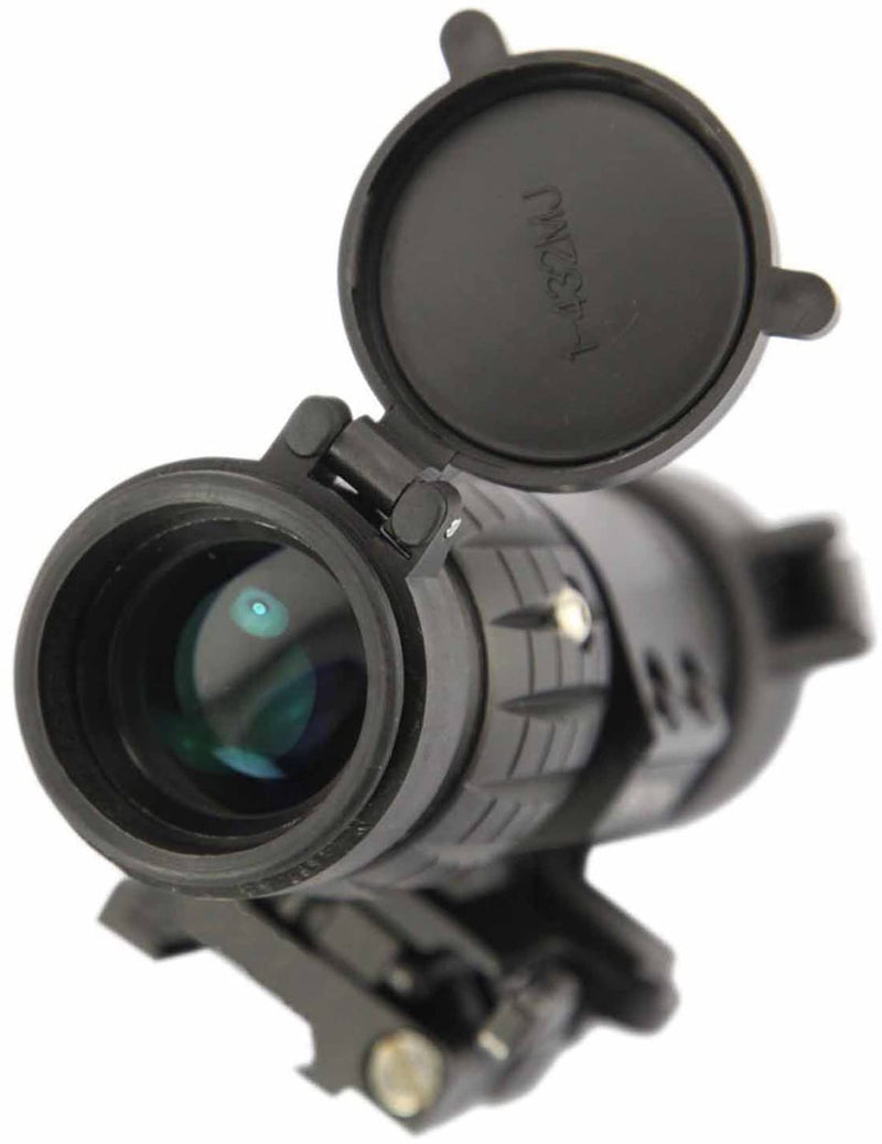 3X Magnifier Scope Sight Flip to Side Quick Detach Compatible with 20mm Picatinny Weaver Rail