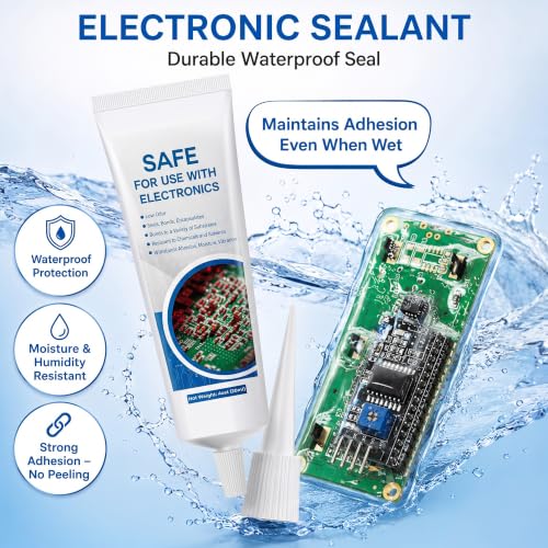 120 ml/4 oz Conformal Coating for Electronics, Waterproof Silicone Conformal Coating, Fast-Dry Clear Insulating Sealant for Circuit Boards, LED Lamps, Appliance Control Boards, RC Electronics