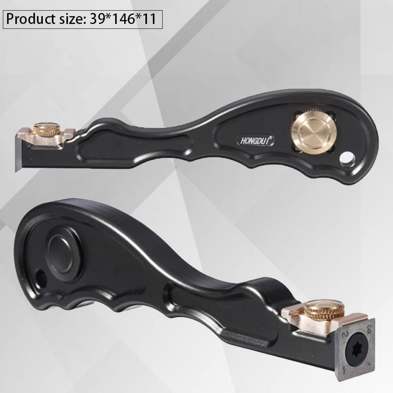 HONGDUI 2 in 1 Carbide Scraper, Aluminum Alloy Wood Scraper for Glue and Wood Surface Scraping, Woodworking Tool