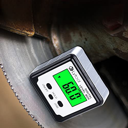 Lytool Digital Angle Finder, Magnetic Gauge Level Cube for Woodworking