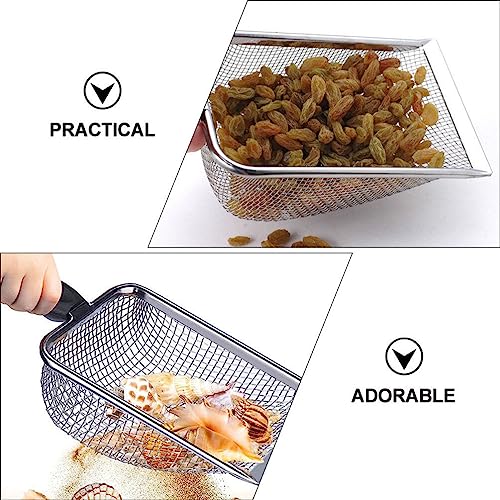 Kichvoe 2pcs Beach Shovel Outdoor Shovel Tool Mesh Cleaning Food Cooking Sand Scoop Convenient Lightweight Tool Beach Spade Mesh Funny