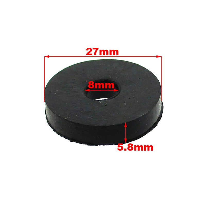 TC-Motor 20x Rubber Seat Strut Mount Grommet Vibration Puck For Go Kart Racing Bumper Bushing Cart Body Kit