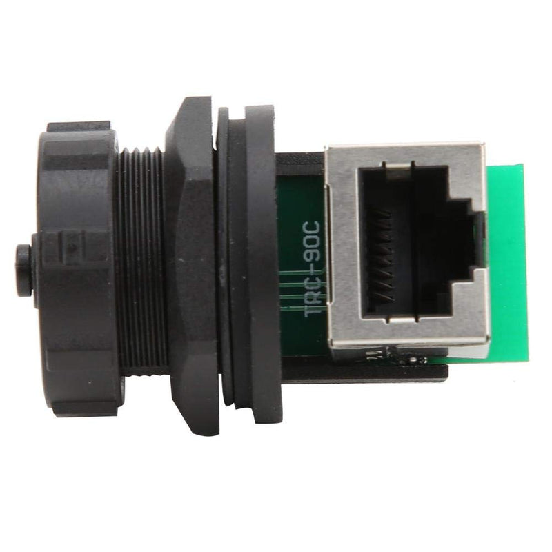 LiebeWH 2Pcs 8 Pin Waterproof Ethernet Coupler 90 Degree RJ45 Adapter Connector for Cat 6 Cables, Compatible with Computer, Router, Modem, Network Switch