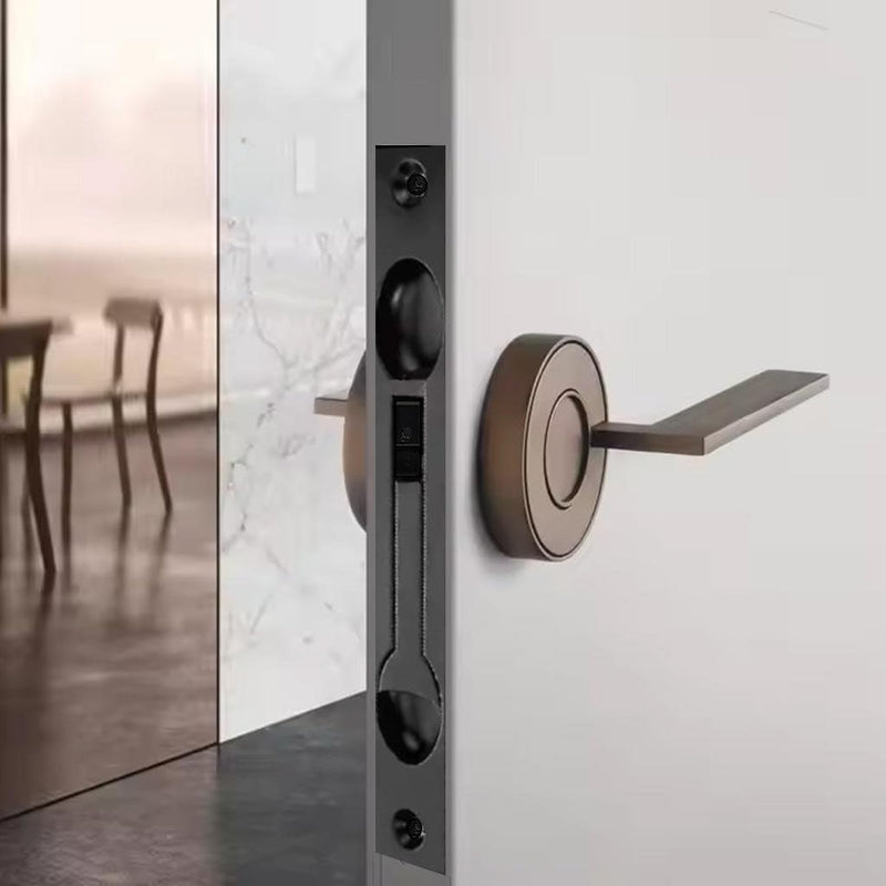 Solid Zinc Alloy Extension Flush Bolt with Rod 12"-Satin Black-Pack of 2