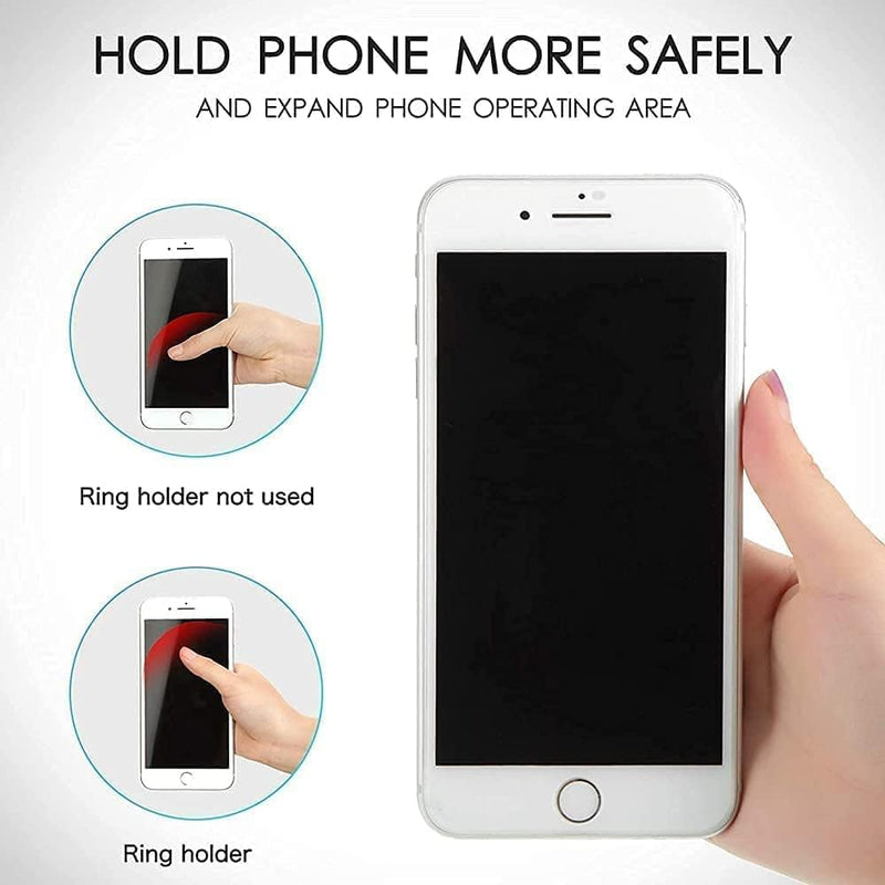 Magnetic Retractable Phone Stand, Phone Grip, Suitable for Round Foldable Phones and Tablet Accessories - Transparent ShinePowder (Magnetic Purple) Magnetic purple