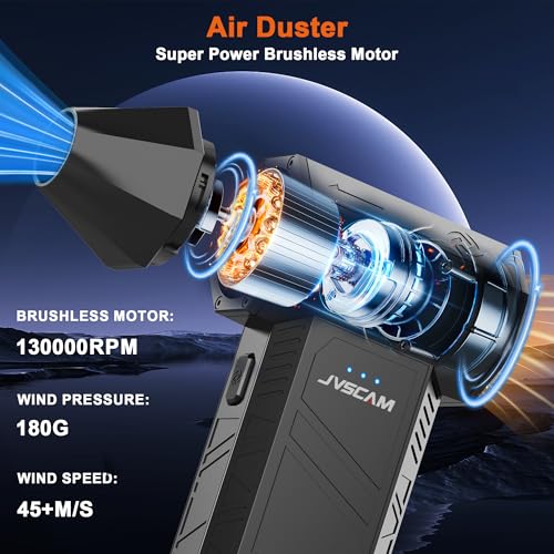  [AUSTRALIA] - Compressed Air Duster-130000RPM Super Power Air Blower with Brushless Motor
