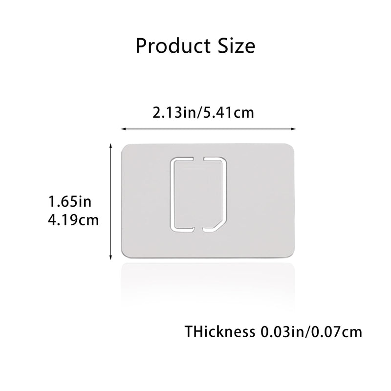 Sim Card Adapter Nano/Micro/Mini Card Converter Large Card Board 3 in 1 Card Holder 2pcs