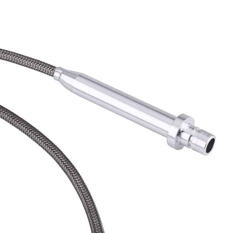Keenso Th350 Kickdown Cable, Silver Stainless Steel Braided Kickdown Cable for 350 Turbo Transmission Assembly Detent Kickdown for Chevy TH350