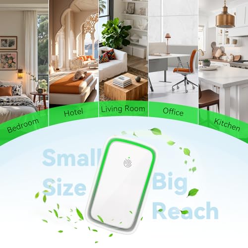 Air Purifiers Plug In 6 Pack, Negative Ion Air Ionizers with 3 Adjustable White-6PCS