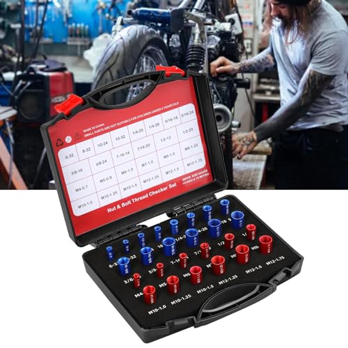 Pissente Thread Checker 26Pcs Metric/Imperial