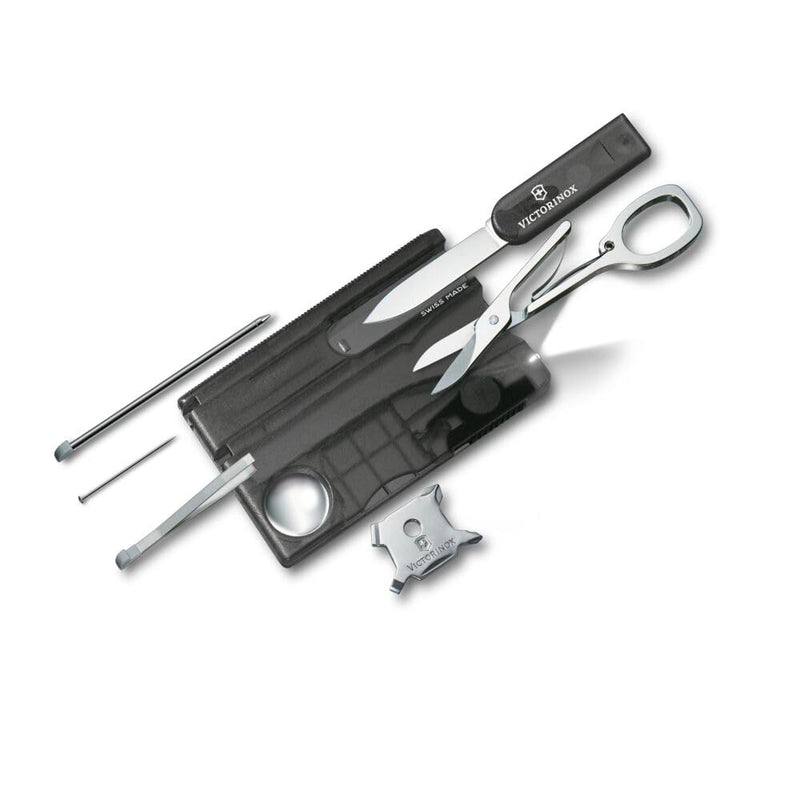 Victorinox Men's Taschenwerkzeug Swisscard Lite Onyx Pocket Knife-Set, Black Transparent, One Size, Alloy Steel