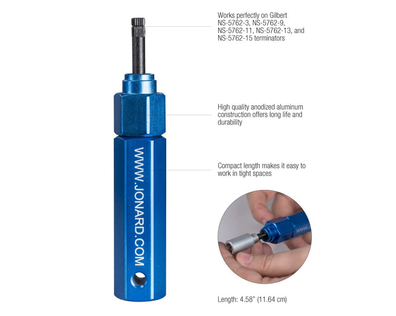 Terminator Tool, Cam, Locking, 5 In L, Blue Locking Terminator Tool, 5"