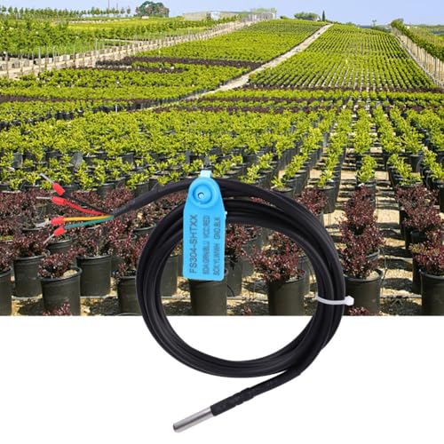 Soil Digital Temperature Humidity Sensor Probe Low Consumption I2C Output Stainless Steel Case(SHT30)