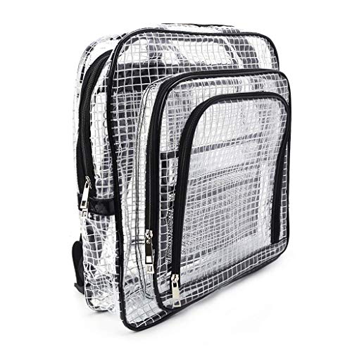 Unisex Anti-static Clear Backpack Travel Shoulder Bags PVC Rucksack Too Cleanroom Tool Bag Clear