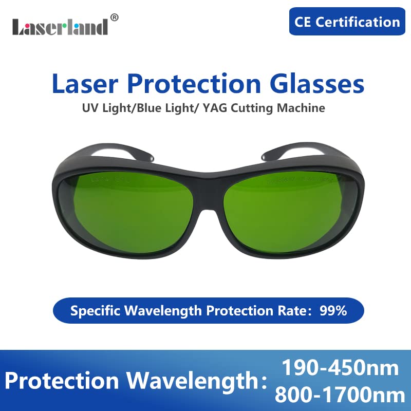190-450nm&800-1700nm OD4+ Blue+IR 808nm,810nm, 904nm,980nm, 1064nm, 1510nm, 1530nm, 1610nm Nd:YAG Laser Protective Goggles Safety Glasses Protection Eyewear CE He-Cd T4-4