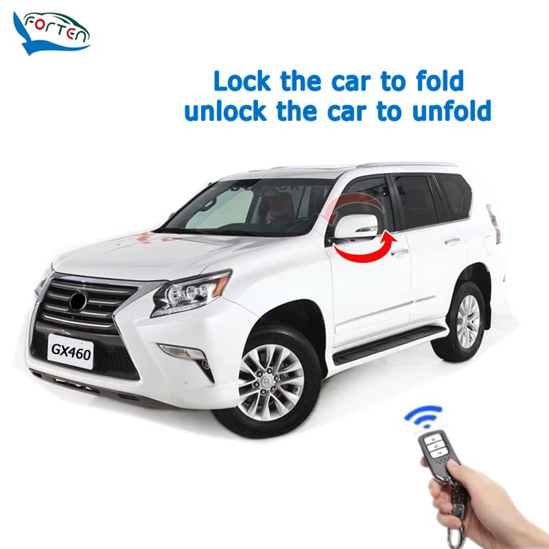 OBD Auto Window Closer & Power Folding Mirror Kit for Lexus GX460 2010-2019 | 3-in-1 Smart Module: Auto Window Roll Up/Down, Mirror Fold/Unfold, Speed-Sensing Door Lock | Plug & Play Installation