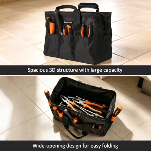 Tool Bag Organizer for Electrician, Mechanic, Carpenter (Black,13Inch) 13Inch