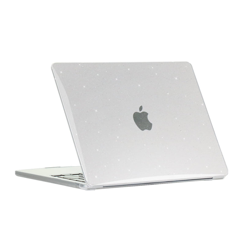 Compatible with MacBook Pro 14 inch Case M5 2026 M4 2025 M3 M2 M1 2024-2021 Transparency Glitter Slim Heat Dissipation: PC Hard, Anti-Yellowing, Scratch-Resistant Protective Cover (Clear) Clear