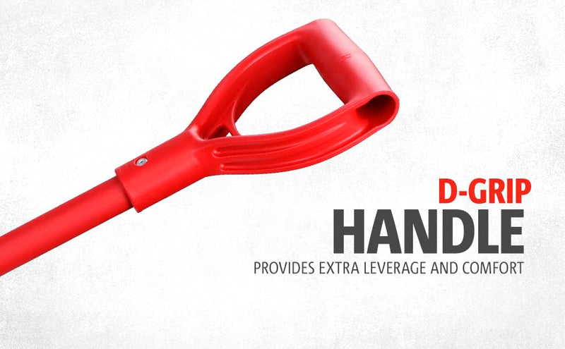 WOLF Garten ZMAD Multi-Change Aluminium D-Grip Handle, Red, 85 cm