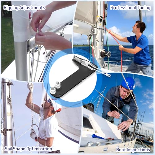 Touri Sailboat Rigging Tension Gauge, PT-1M Professional Tool, 360 Kg