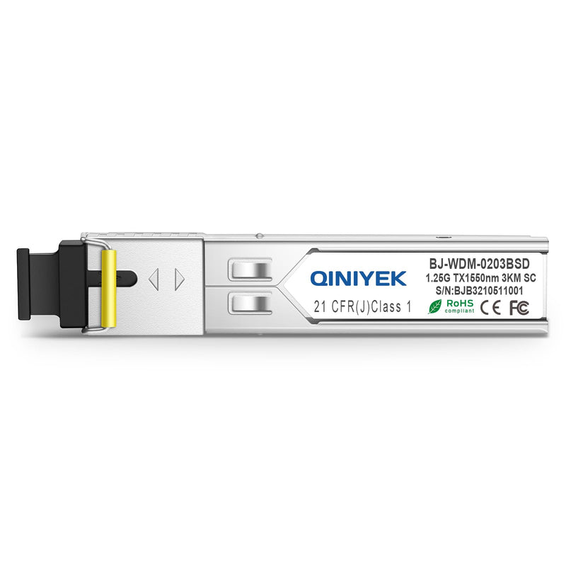 1 Pair simplex SC Module 3KM, 1.25G Single-Mode Fiber Connector, SFP-WDM-SM 1000BASE BiDi 1310nm/1550nm SFP Transceiver Module 1.25G BIDI SC
