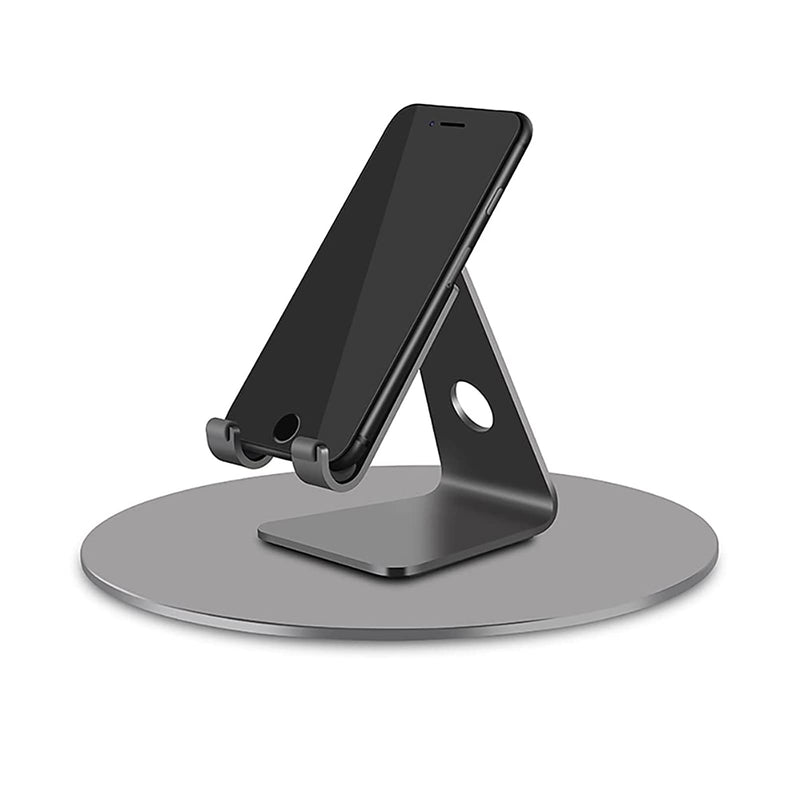 360° Rotation Monitor Stand, Grey Aluminum Alloy, Wide Compatibility for iMac, Laptop, Potted Plants, Arts & Crafts and More