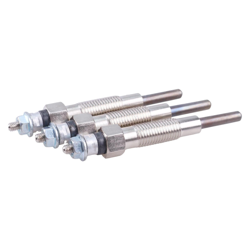 ZTUOAUMA 3X Glow Plugs 32A66-03102 32A66-03101 32A66-03100 Compatible with Mitsubishi S3L S3L2 Engine Forklift Trucks F18B FD28 FD35 Compact Tractors Excavators