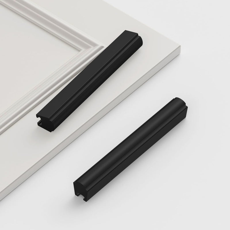 Peaha 10 Pack Adjustable Black Cabinet Pulls (25-102mm) Hole Distance Drawer Pulls, Adjustable Cabinet Pulls for Kitchen Cabinets 25-102mm