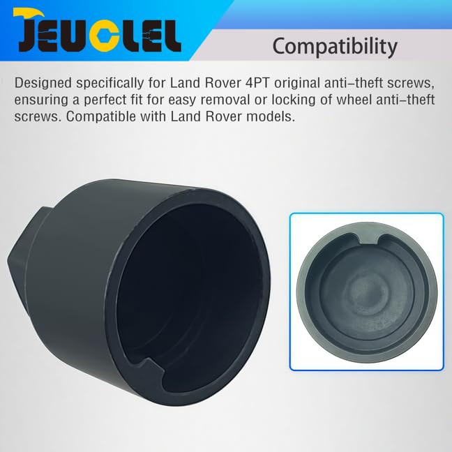  [AUSTRALIA] - 4 Tooth 1/2" Drive Wheel Locking Nut Key Compatible with Land Rover