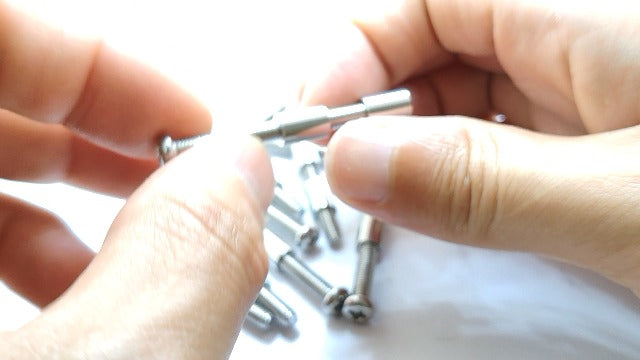 Making Handle Screws,12 Sets/lot 45mm Stainless Steel Screw 1/4" (6mm) Nut Rod Bolt Knife Handle Fasteners for Knife Maker Tactical Survival Knife Shaft Fasteners（6mm Stainless Steel）