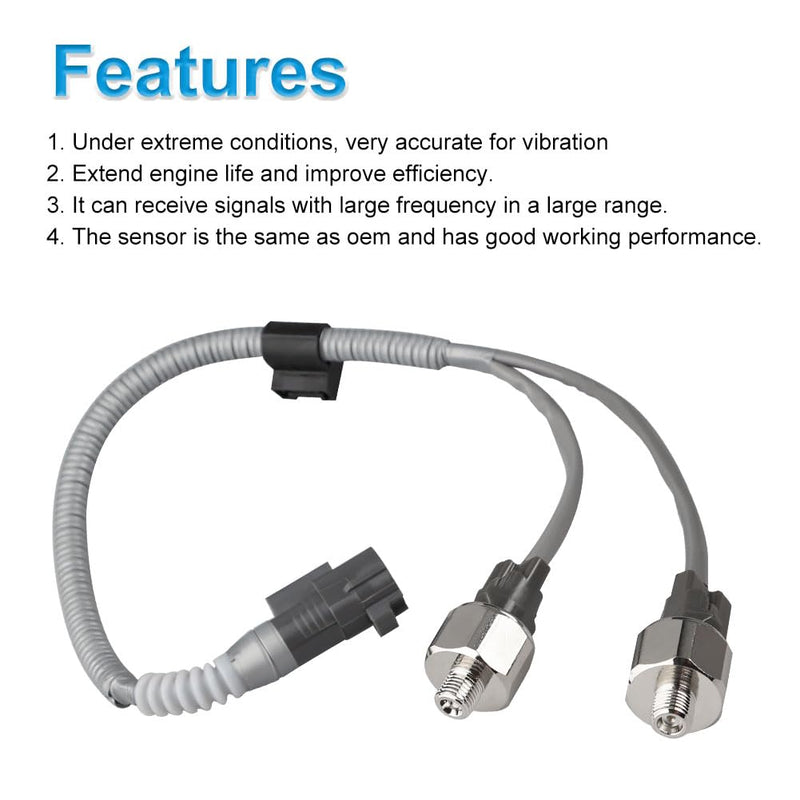 Compatible with 2 PCS 89615-12090 Knock Sensor with Wiring Harness Kit Toyota Highlander Camry Avalon Sienna 2001 2002 2003 2004, Lexus ES300 RX300 2000 2001 2002 2003 Knock Sensor