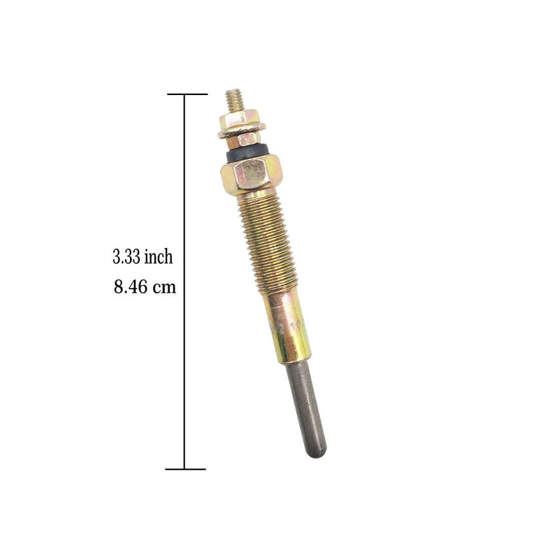 3 Pcs Glow Plug SBA185366190 15231-65512 Replacement for Ford New Holland Tractor TC25 TC29 TC30 TC35 TC45 TC55