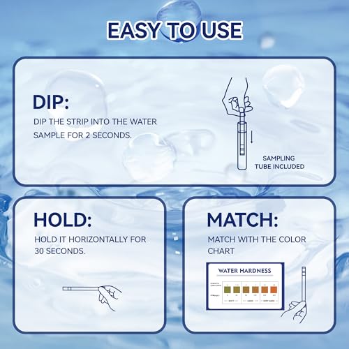 Water Hardness Test Strips Kit for Home Drinking Water and Pool Spa 200CT