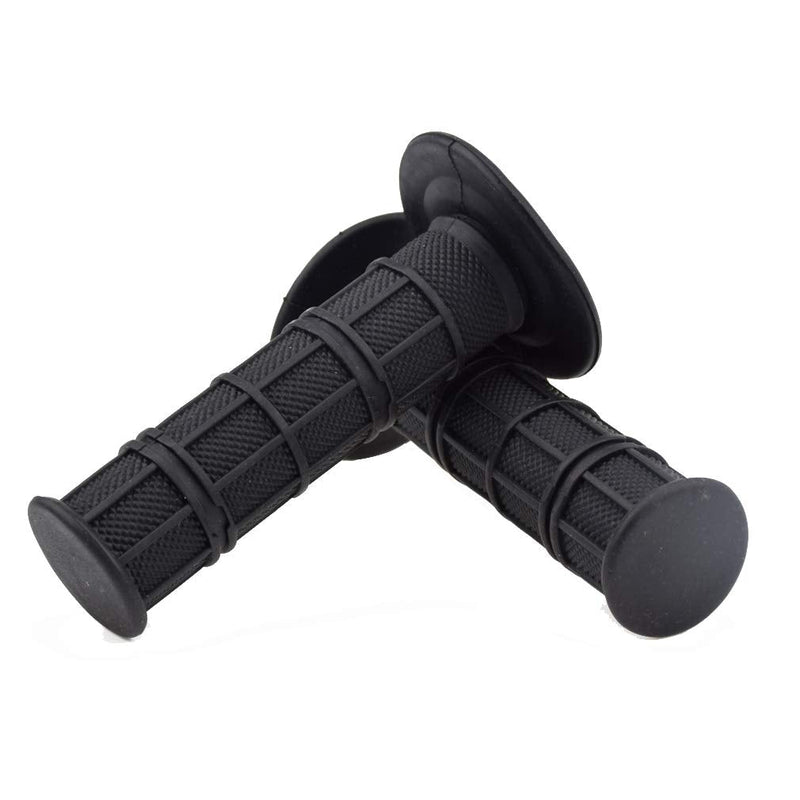 HIAORS 7/8" Motorcycle Hand Grips for CRF YZF WRF KXF KLX Pit Dirt Bike Motocross Motorcycle Offroad Dirt Bike Black