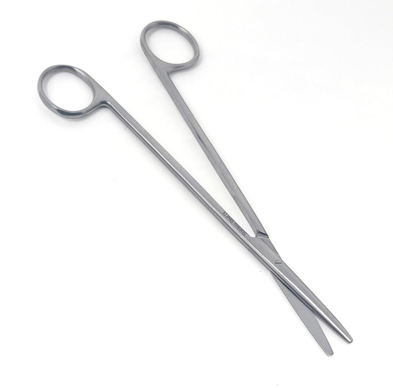 Metzenbaum Dissecting Scissors with Gold Rings- Long Slim Precision Scissors made of Medical Grade Premium Quality Stainless Steel (7" Straight Silver) 7" Straight Silver
