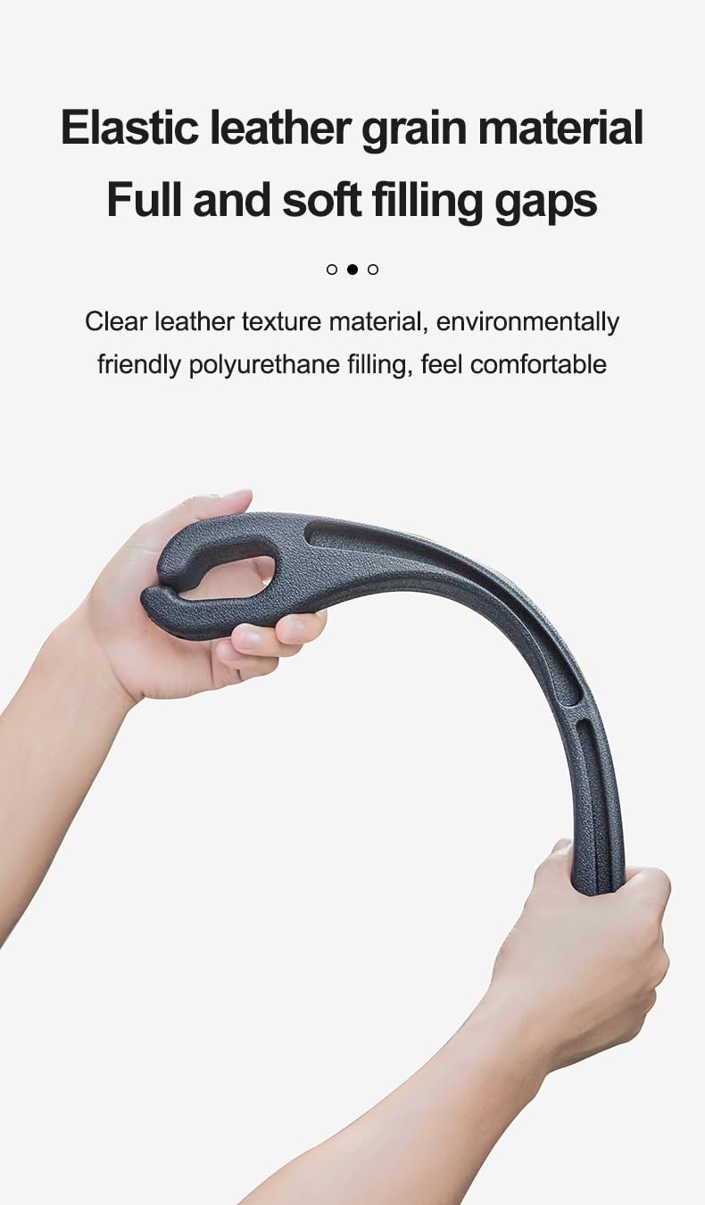 Car Seat Gap PU Filler Set of 2，Stop Things from Dropping，Filler with Organizer & Hook Function,Fill The Gap Between Seat & Console (Black) black