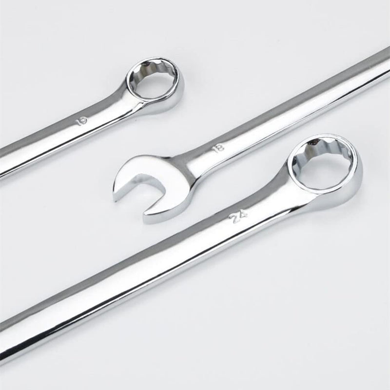 FLZOSPER 24mm Metric Wrench,12-Point Box End Head Combination Wrench Spanner