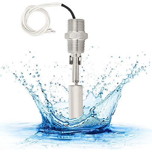 Water Level Controller Sensor, Liquid Water Level Sensor Switch Side Mounted 304 Stainless Steel 1/2NPT Male Thread DC0-110V for Water Dispensers, Water Heaters