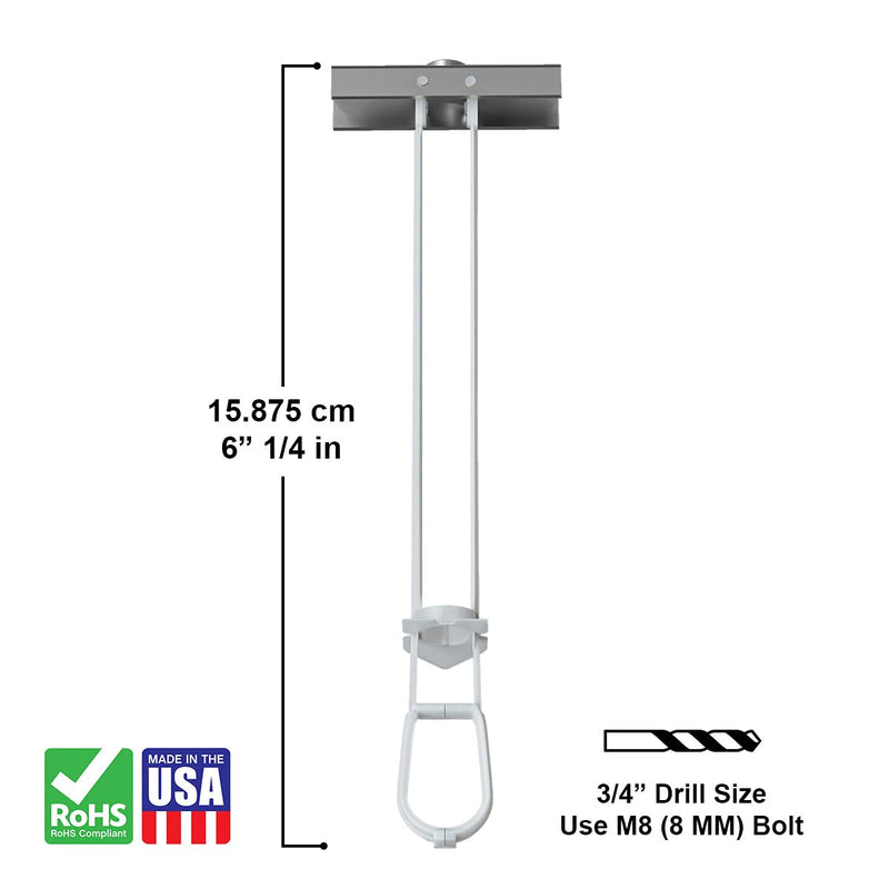 TOGGLER SNAPTOGGLE BM8 Toggle Anchor, Zync Alloy, Made in US, 3/8" to 2-1/2” (10 - 92mm) Grip Range, For M8 (8mm) Fastener Size (Pack of 50)