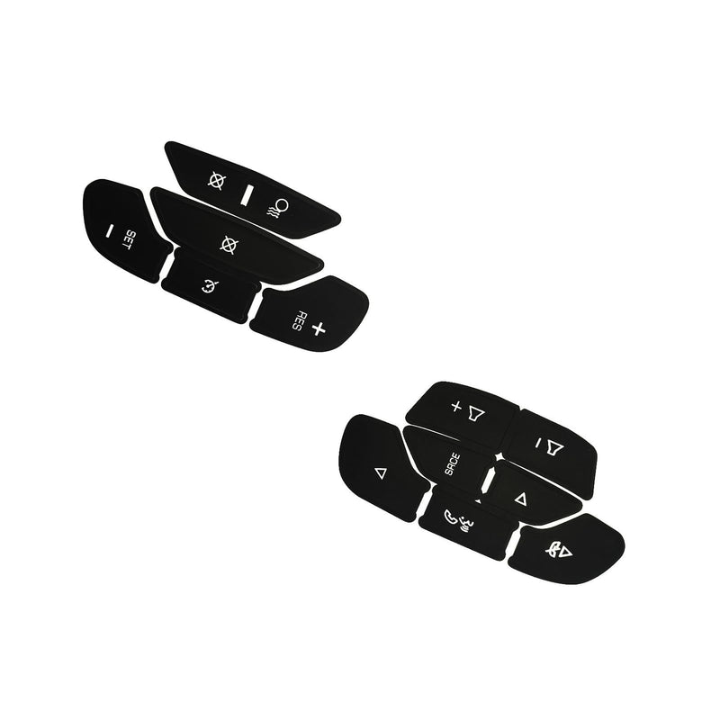 Steeing Wheel Dash Button Repair Kit Stickers Decals Compatible with Cadillac Escalade ESV EXT 2007 2008-2014 SteeringWheel13