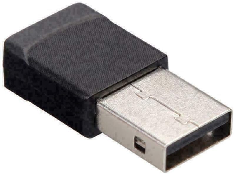WiFi Adapter for Desktop pc, AC600 Mbps Dual Band 2.4/5Ghz USB Wi-Fi dongle, 802.11 Black USB Wi-Fi Adapter for PC, Laptop, MacBook, and Windows 10, Support.