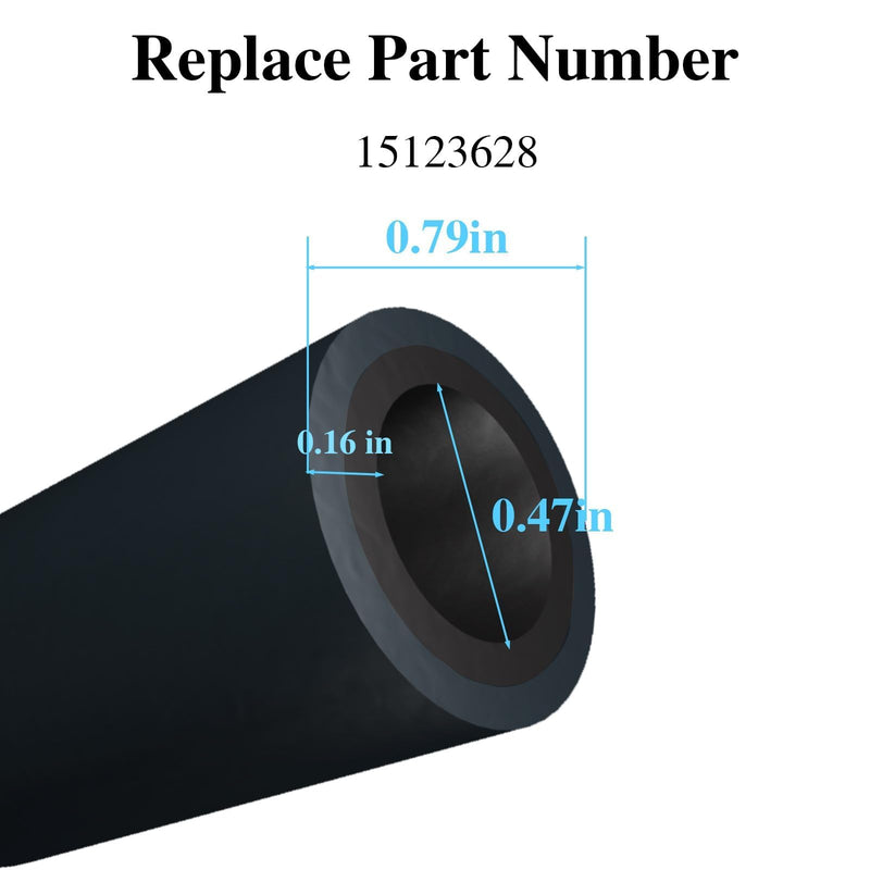 Improved Engine Crankcase Breather Hose,Double Layer Rubber Crank Ventilation PCV Hose Fit for Chevrolet Colorado GMC Canyon 2004-2012 Hummer H3 2006-2010 H3T Isuzu Replace# 15123628