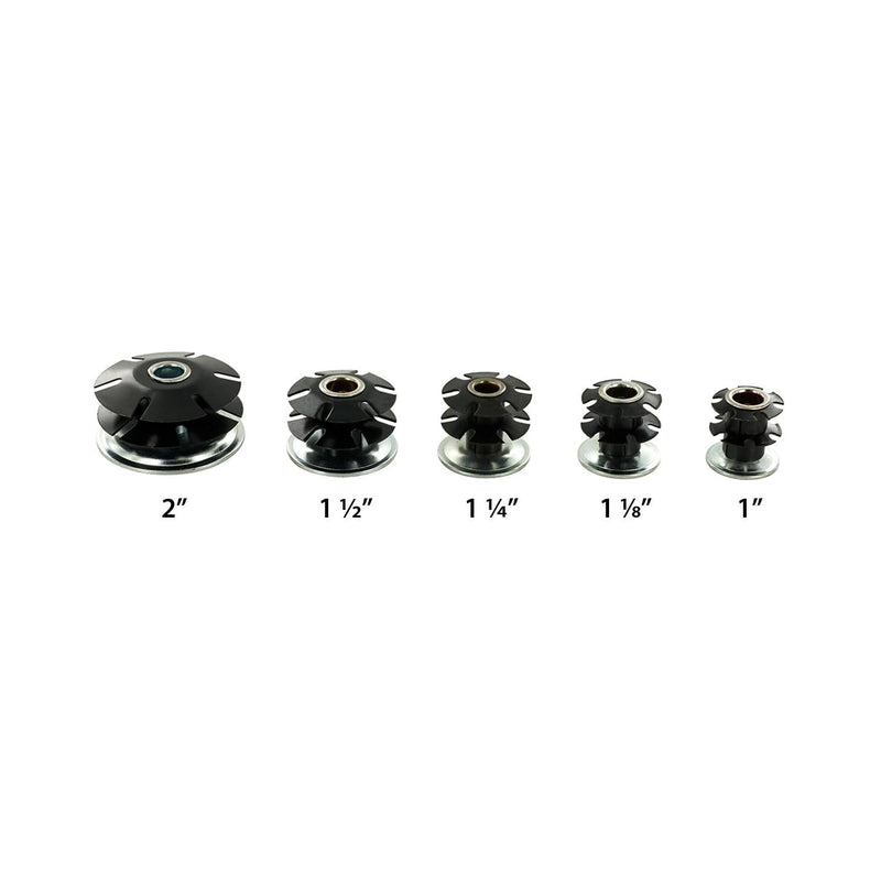 Outwater 1" Round Tube Caster Insert, 3/8-16 Thread, 20-Pack 20 Pack