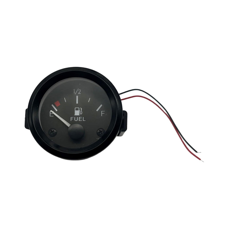 Fuel Level Gauge 2" 52mm E-1/2-F Pointer Universal Fuel Tank Meter with LED Backlight 12V Compatible with Car RV Yacht Boat Motorcycle
