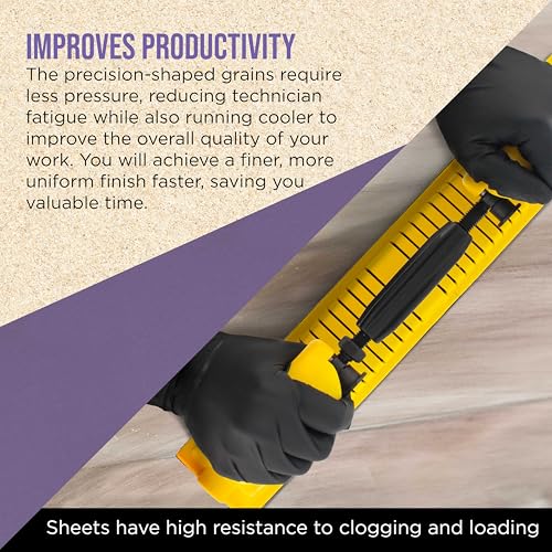 Dura-Gold 600 Grit PSA Purple Film Ceramic Longboard Sandpaper 20 Yard Roll