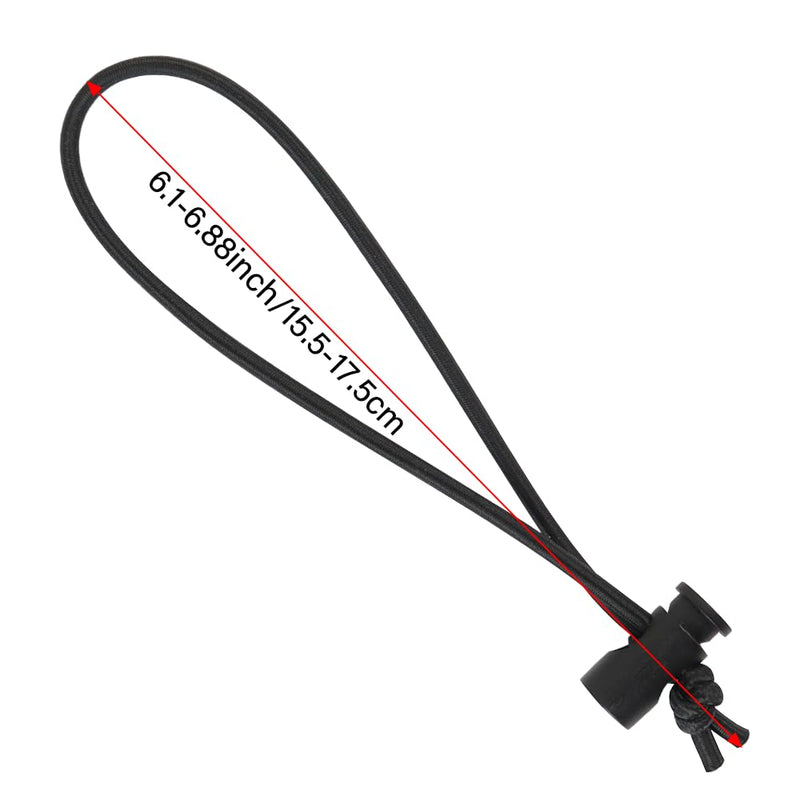 Reusable Elastic Cable Tie with Adjustable, Cable Strap Toggle Tie | 10pcs Keep cords neat and tangle-free with this reusable, adjustable elastic strap—soft on cables, tool-free 10pcs Black
